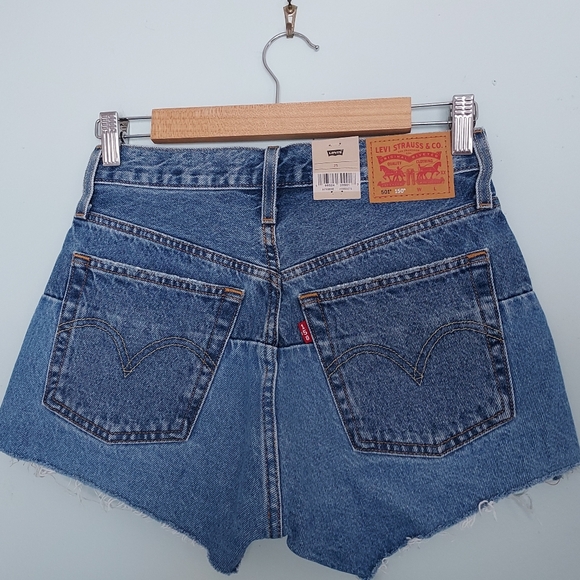 Levi's 501 Denim Jean Shorts Size 25 NEW NWT 150th Anniversary - Picture 8 of 16